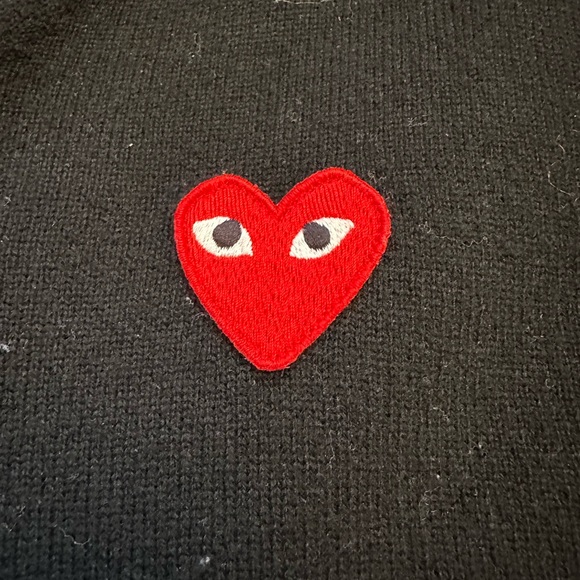 Comme des Garçons Play Black Sweater - Picture 3 of 6